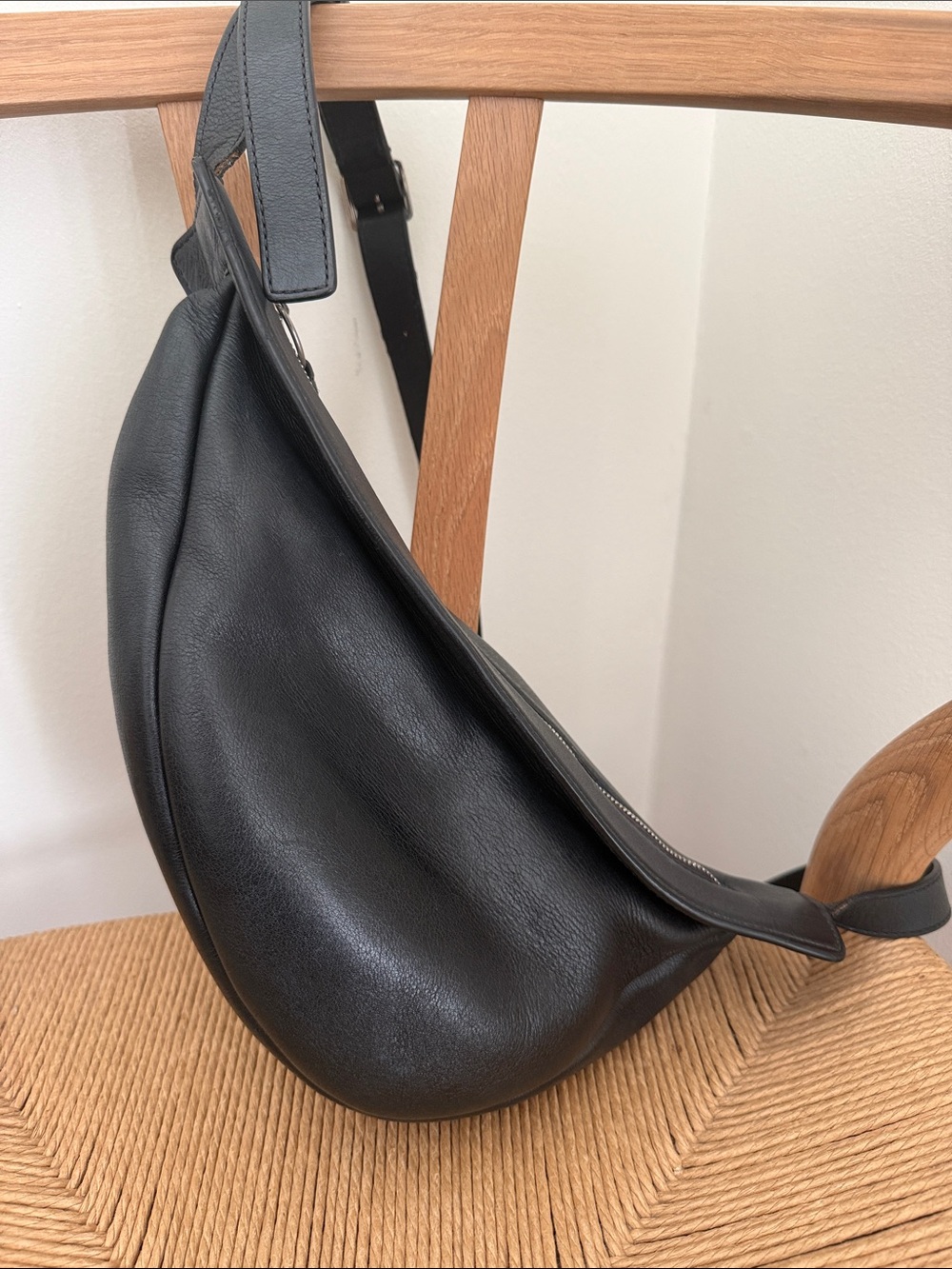 The Row Slouchy Banana Crossbody Bag - Picture 8 of 9